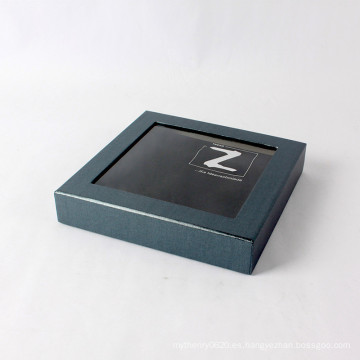 Impresión de pantalla personalizada con embalaje de caja de regalo de papel de ventana de PVC